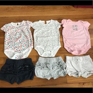 Jumping Beans Shorts and Bodysuits